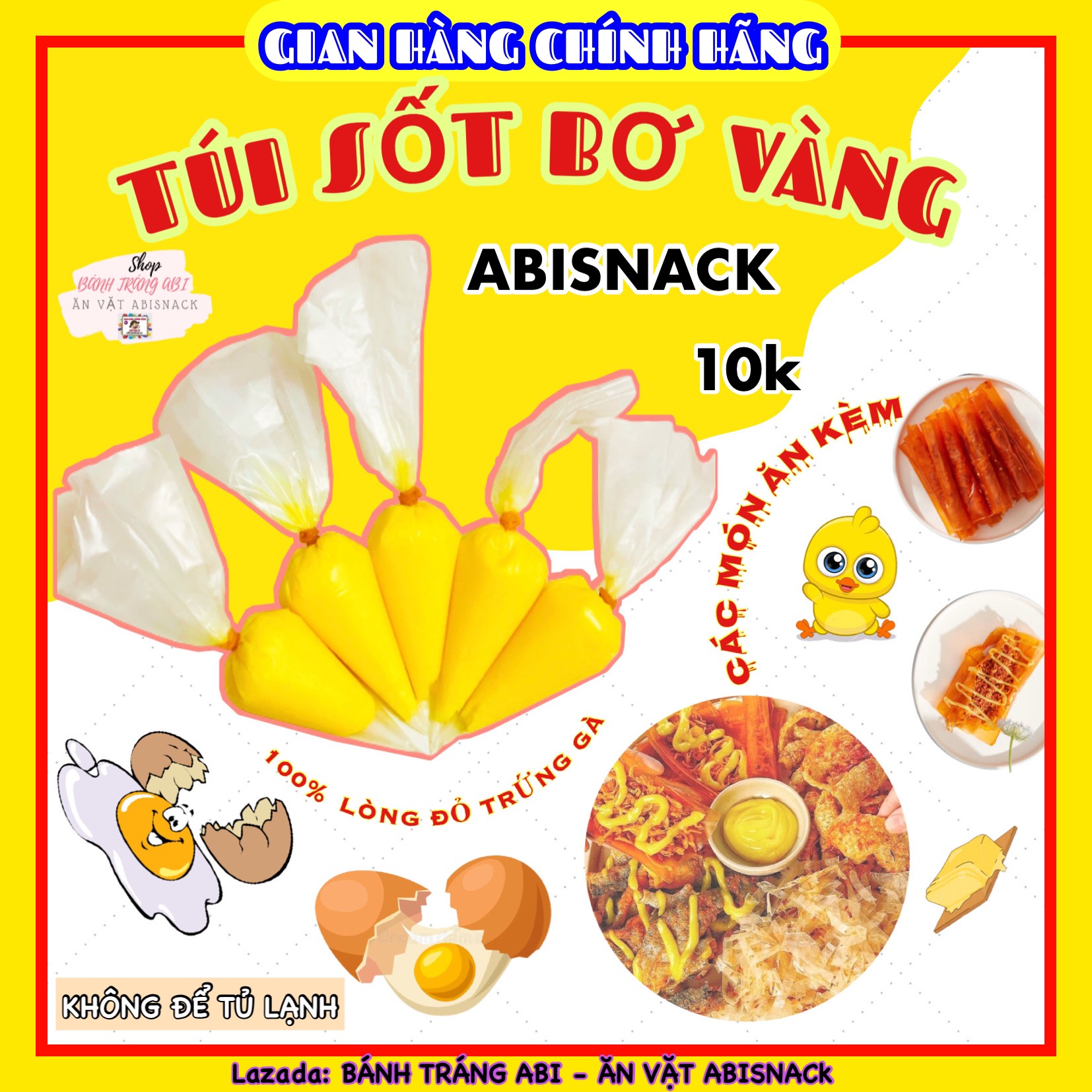 Túi sốt bơ vàng Abi bán lẻ