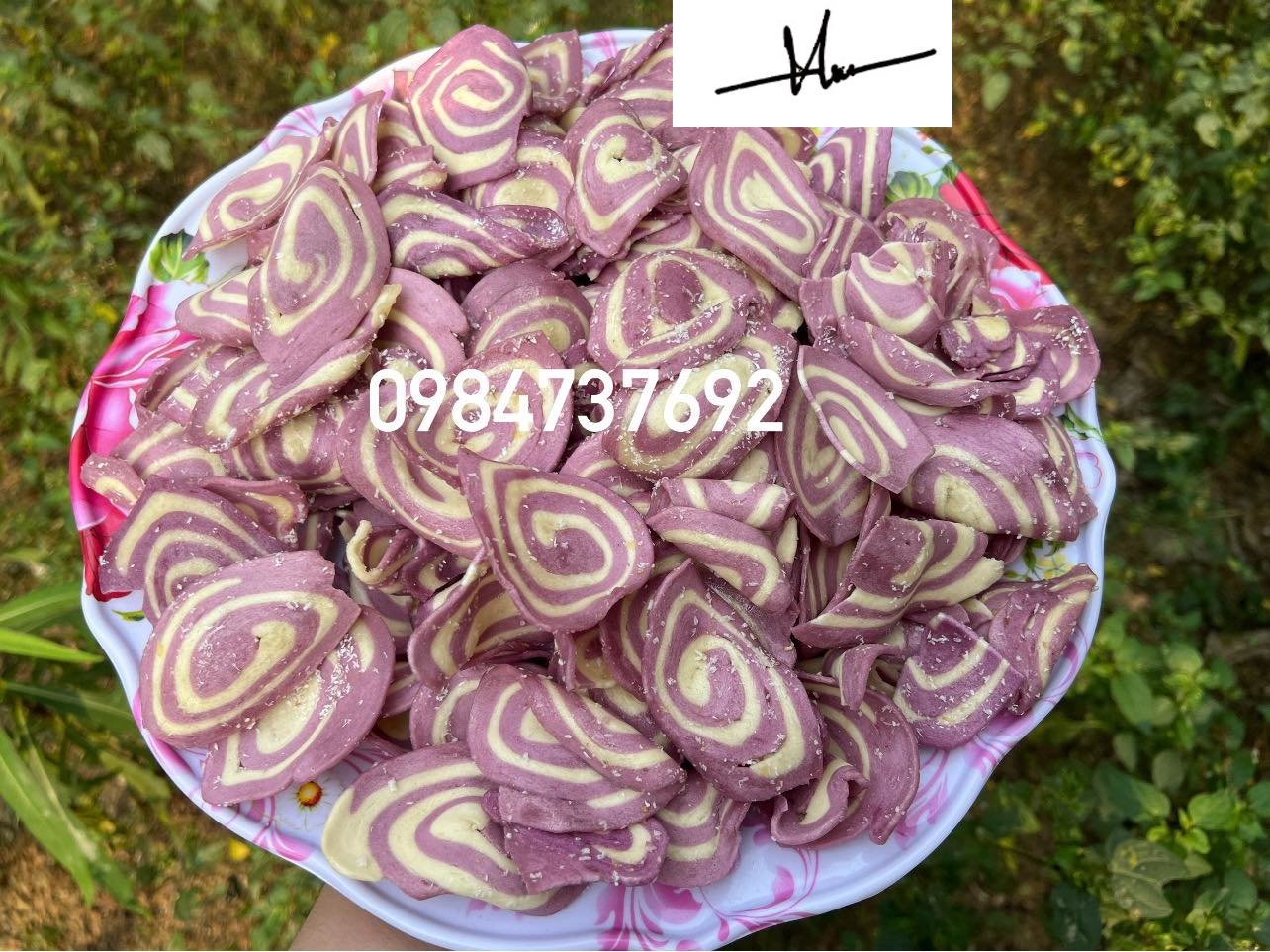 500gr bánh tai heo vị khoai môn dừa thơm ngon