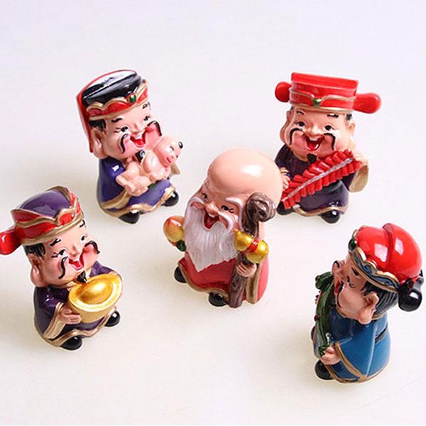 Bộ tượng 4 chú tiểu đội nón rơm ( Cầm - Kỳ - Thi - Họa )