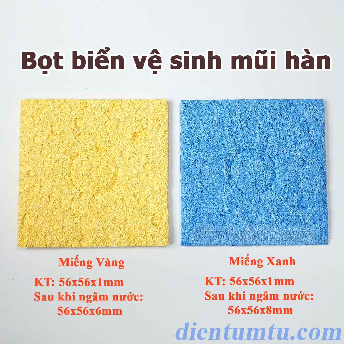 Bọt Biển vệ sinh - Chùi thiếc hàn, Vệ sinh đầu mũi hàn