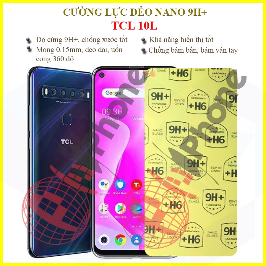 Dán cường lực dẻo nano tcl 10l