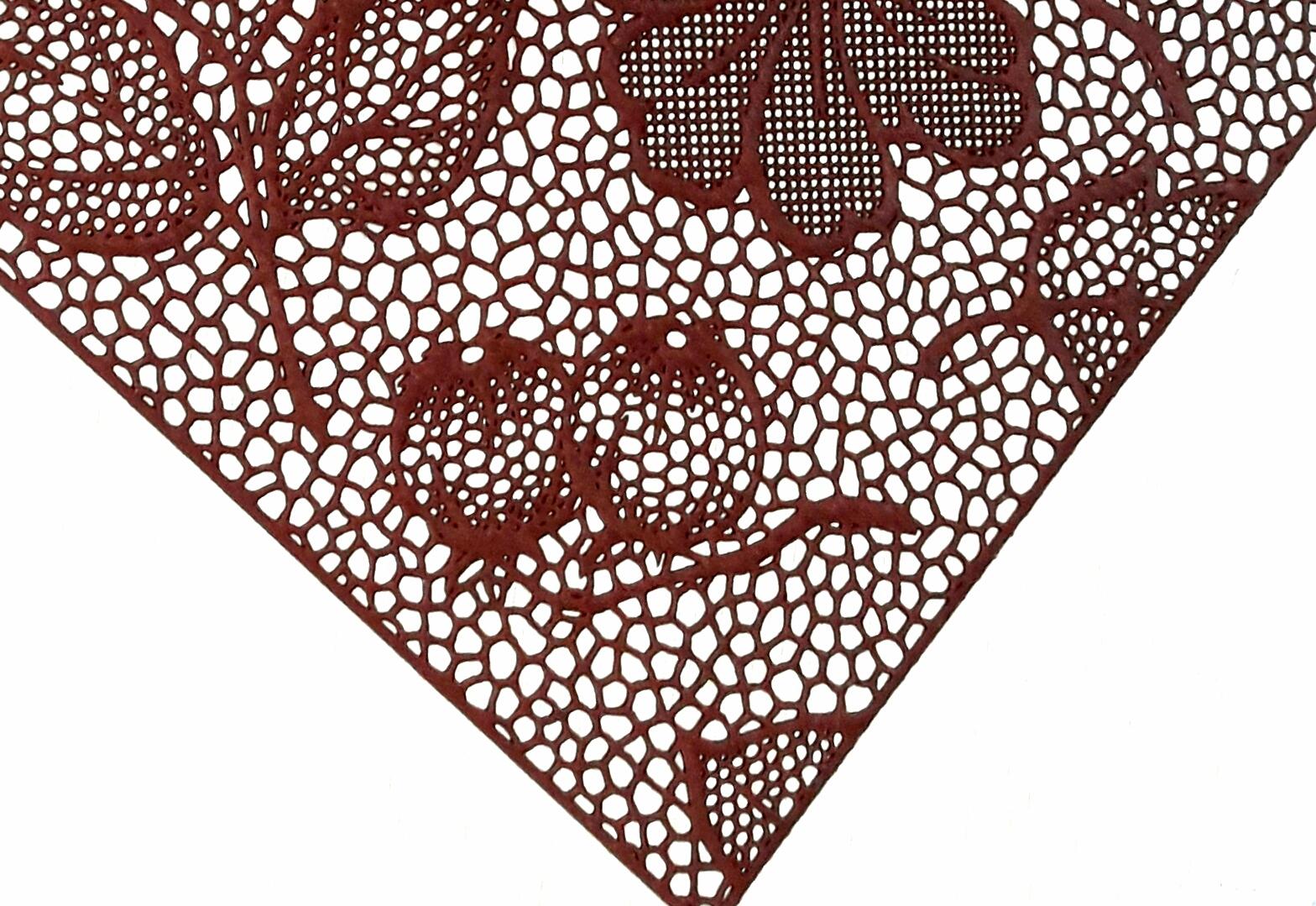 Khăn trải bàn (lót bàn ăn) FY 311 hoa văn nâu (45 x 30 cm)