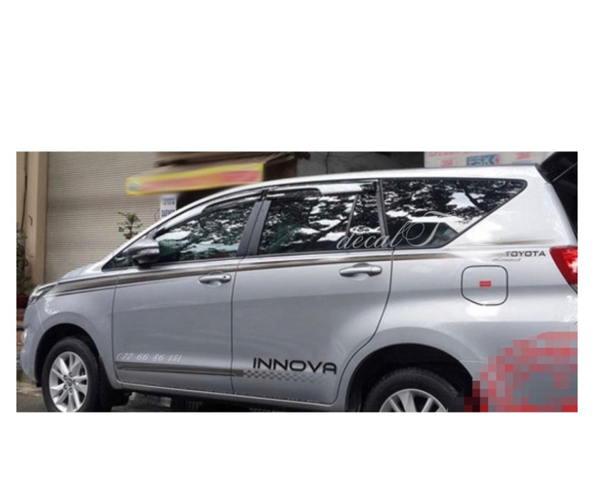 Tem dán sườn xe Innova mẫu mới