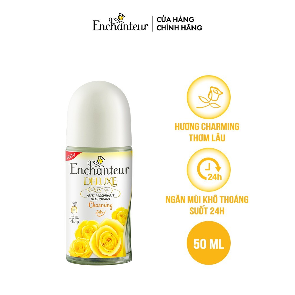 Lăn khử mùi nước hoa Enchanteur Charming 50ml