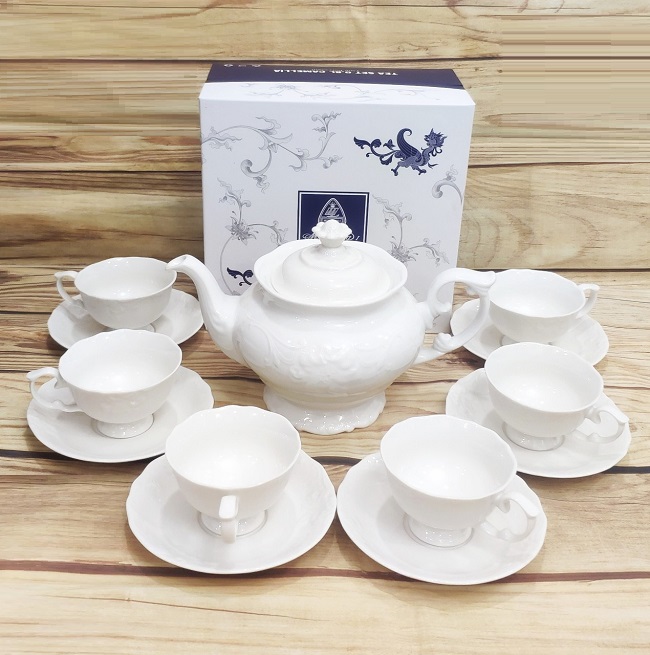 Bộ ấm trà đài cát sứ minh long - bộ ấm trà đài cát gốm sứ minh long