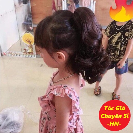 Tóc giả ngoạm xoăn cho bé yêu