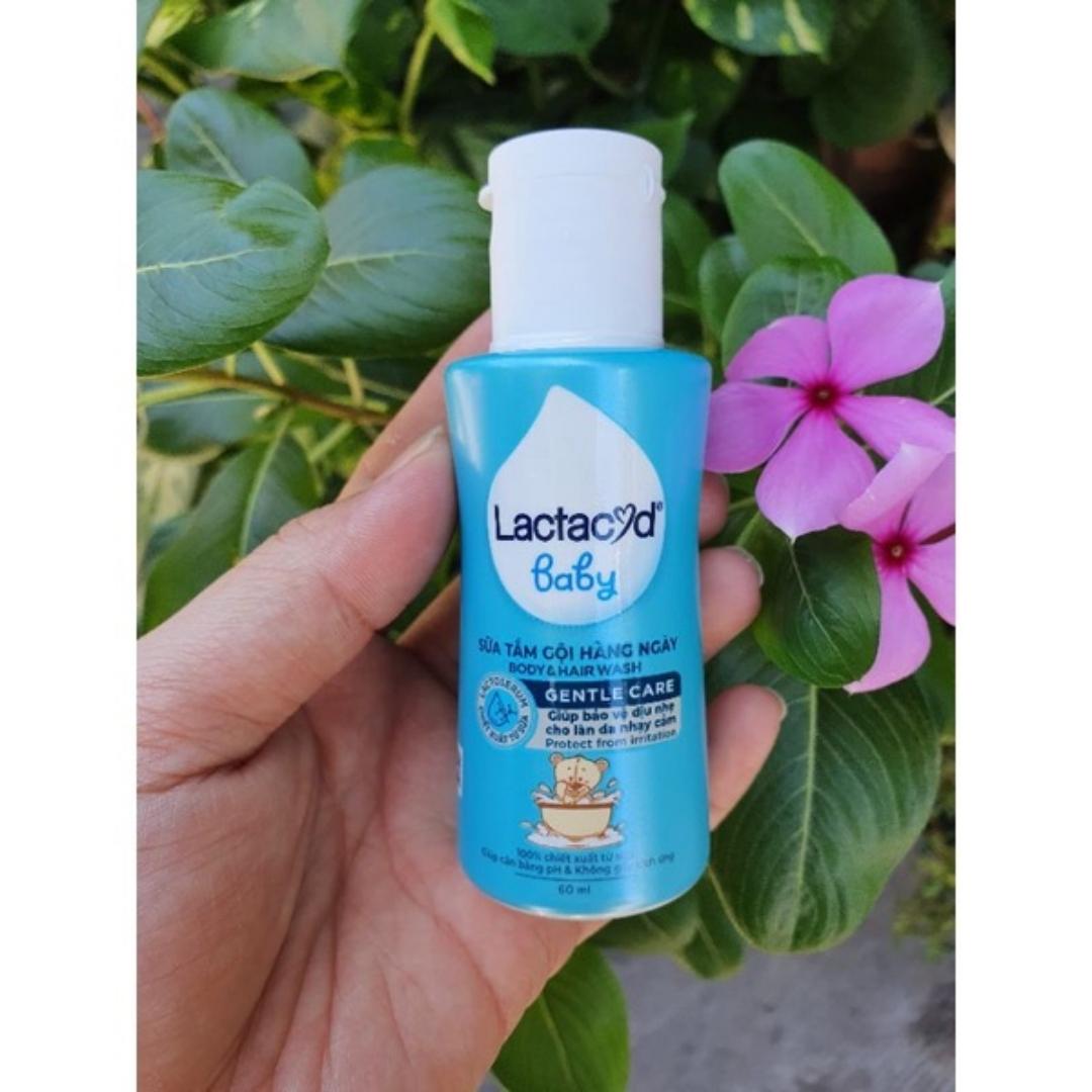 Sữa tắm gội Lactacyd BB chống rôm sảy cho trẻ 60ml- Hàng Tặng