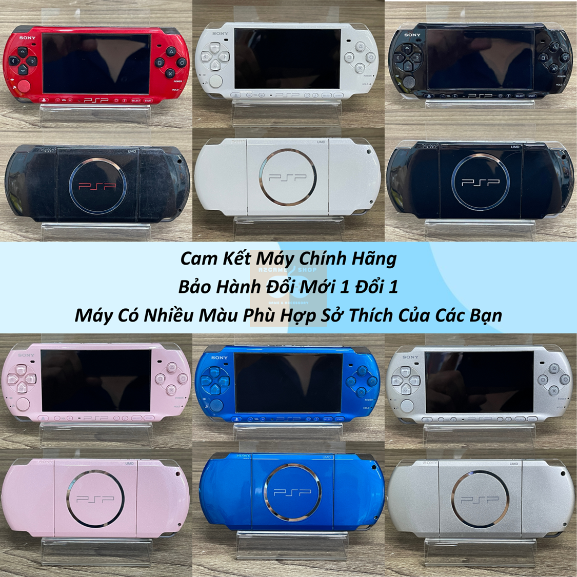 Máy Chơi Game PSP 3000 (Full game PSP/PS1/GBA/NES/SNES/GAME THÙNG) Đầy Đủ Phụ Kiện