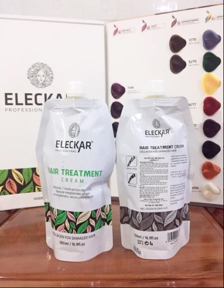 Hấp dầu Eleckar phục hồi tóc hư tổn 500ml