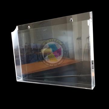 Kệ mica treo tường đựng tờ rơi giấy 1 ngăn A4 đứng