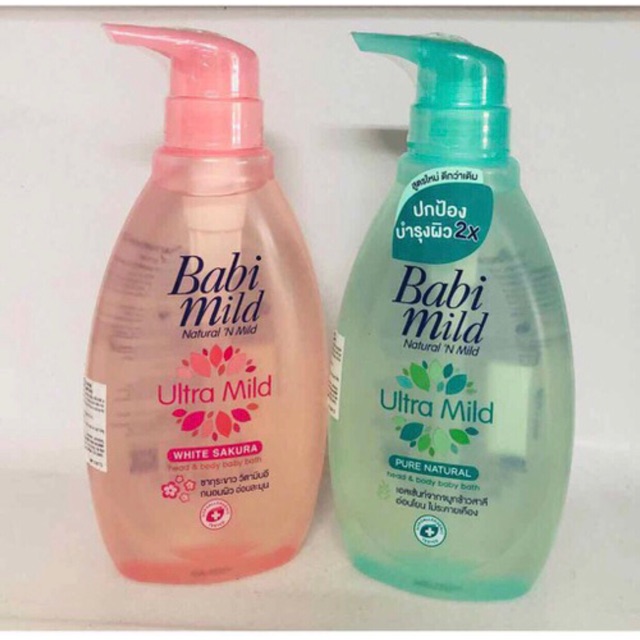 (Hàng mới) Sữa tắm cao cấp BABI MILD cho bé-380ml