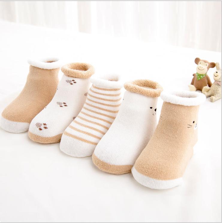 [HCM](Combo 5 đôi) Vớ tất trẻ em dày cao cấp cho bé trai bé gái 0-36 tháng. Vớ trẻ em Hàn Quốc. Vớ trẻ em dễ thương. My little boss