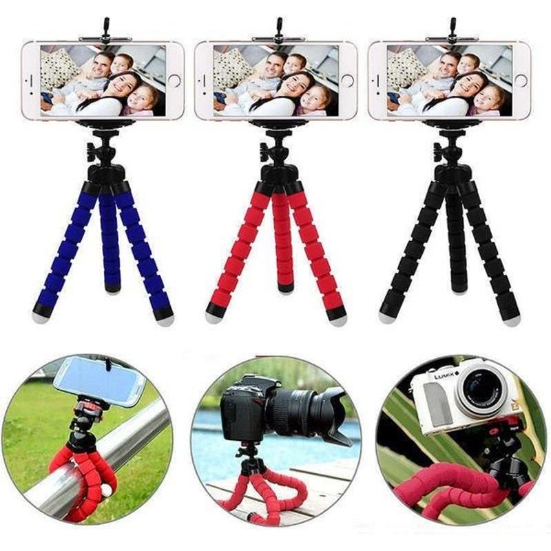 Tripod Chụp Hình 3 Chân Bạch Tuộc Cho Điện Thoại (Kèm Đầu Kẹp ĐT)