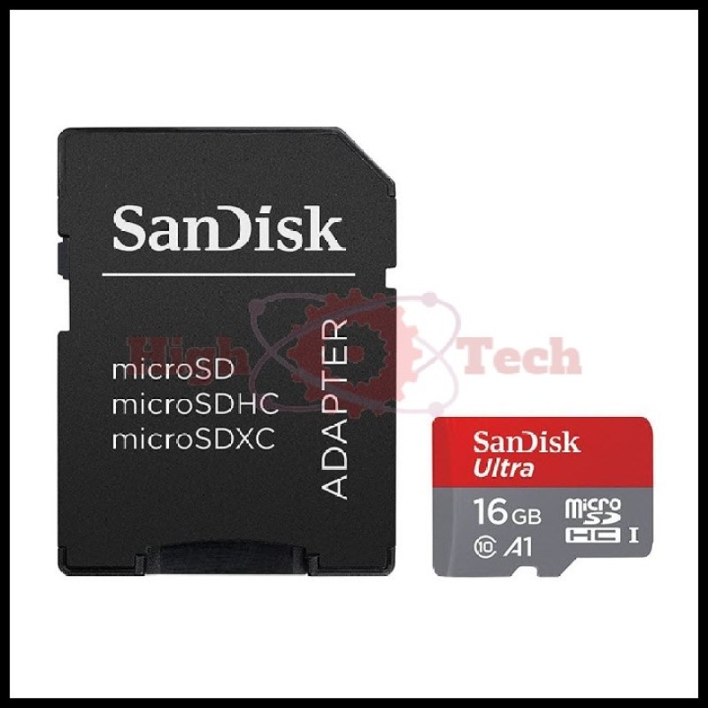 Thẻ nhớ microSDHC SanDisk Ultra A1 16GB upto 98MB-s kèm Adapter