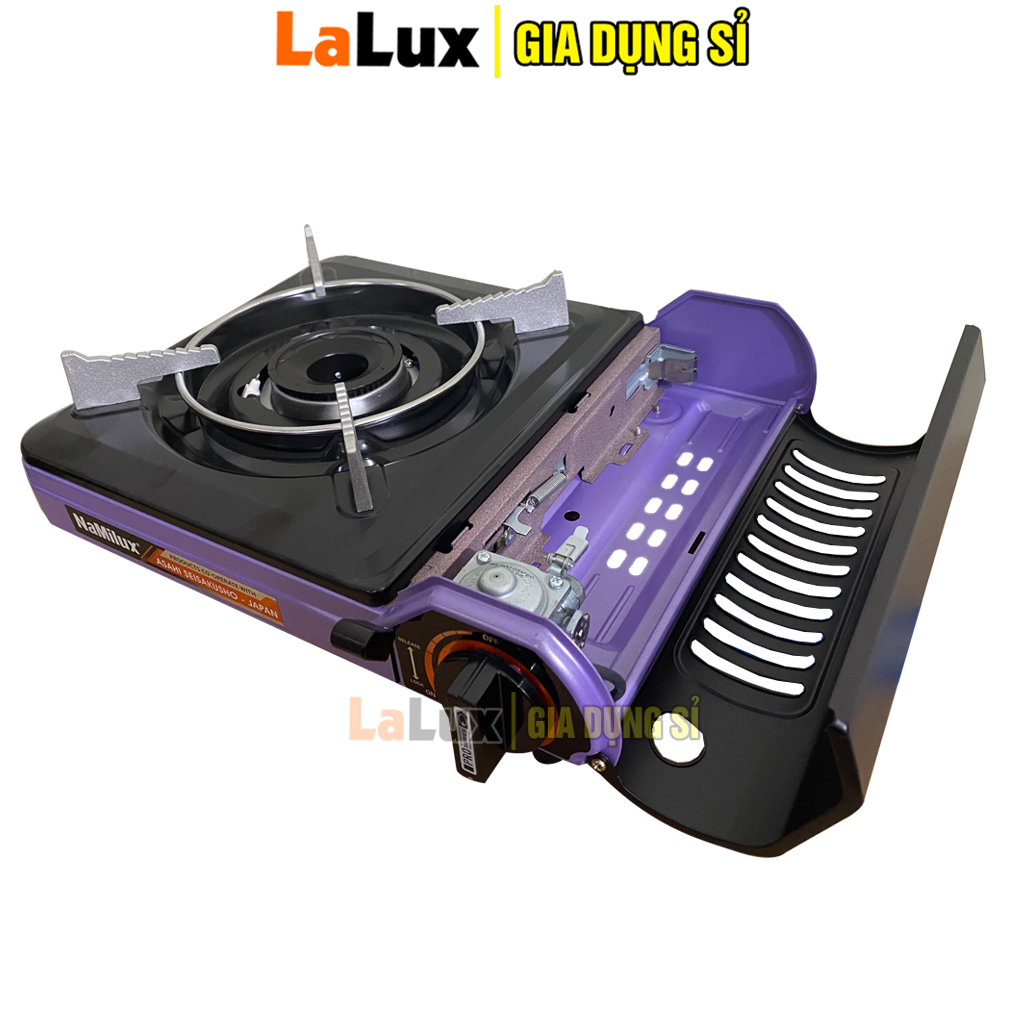Bếp Gas Mini NAMILUX PL-2021PF Tự Động Ngắt Gas - Bếp Ga Mini Namilux Cao Cấp Chống Nổ 2 Cấp Độ, Bếp Gas Đơn , Bếp Gas Chuyên Dụng Sư Dung Lon Gás Mini , Chất Lượng Đạt Tiêu Chuẩn Nhật Bản LALUX