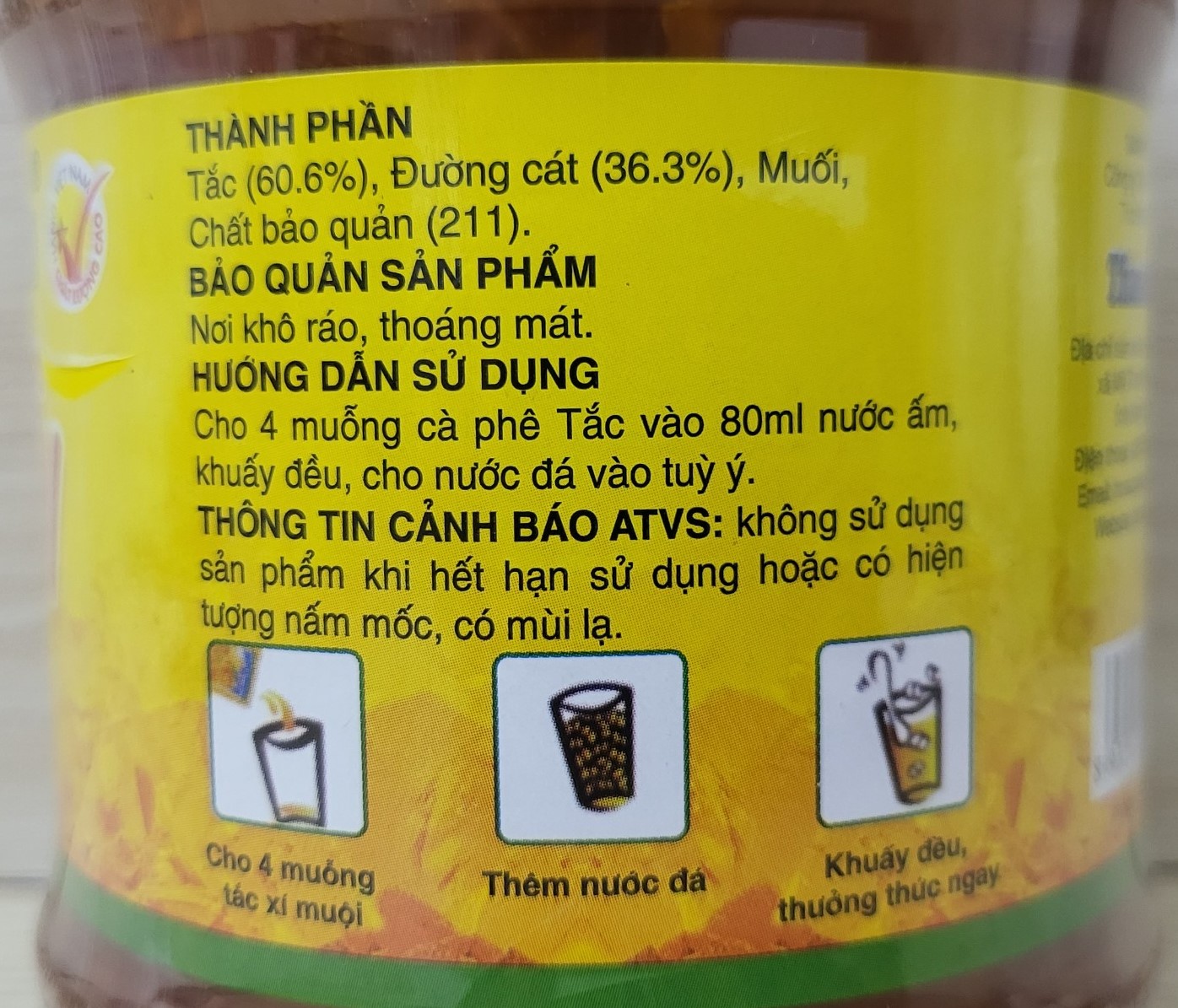 (KEO 900g) TẮC XÍ MUỘI (pha chế đồ uống) THANH BÌNH Calamondin