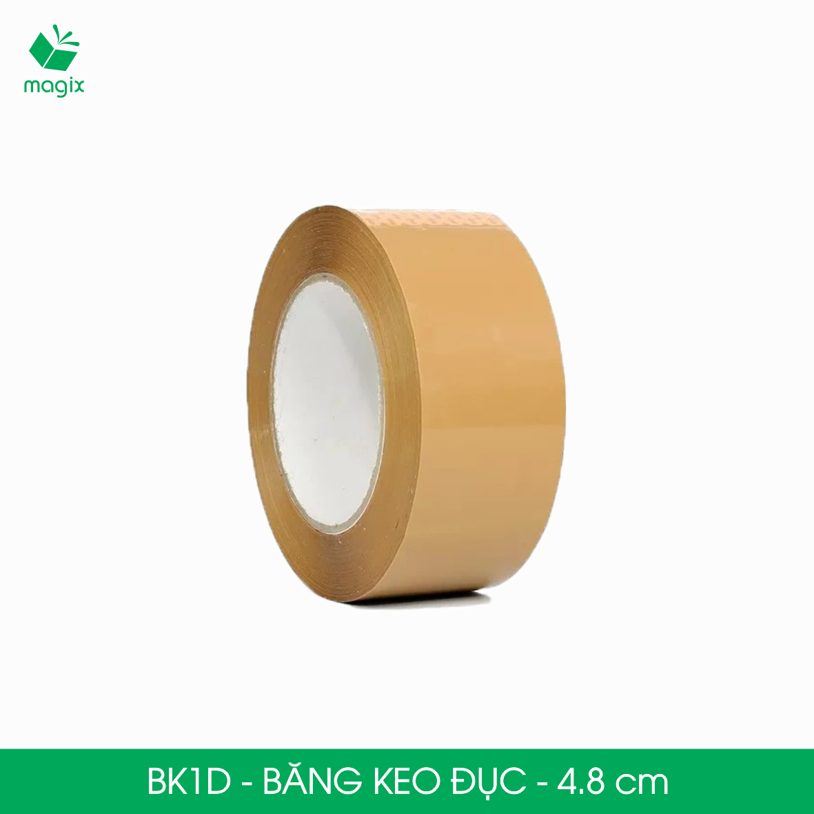 BK1D - 4.8cm - Block 6 cuộn băng keo đục đóng hàng, băng dính gói hàng, băng keo đóng thùng carton