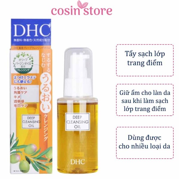 Dầu tẩy trang DHC Olive Deep Cleansing Oil 70ml của Nhật Bản - Cosin Store