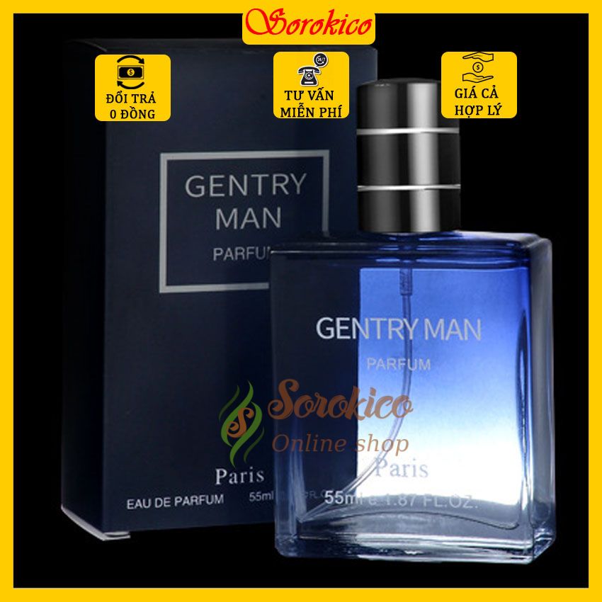 [XẢ KHO NGHỈ BÁN]Nước hoa nam thơm lâu gentryman, SOROKICO, thơm lâu, lịch sự, sang trọng, quyến rũ