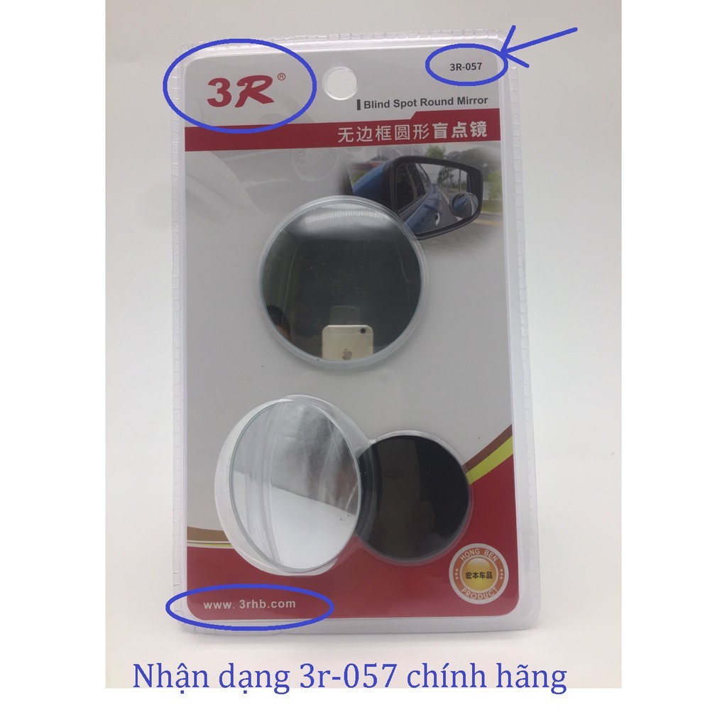 BỘ 2 GƯƠNG CẦU LỒI ĐA CỰC 3R-057 CAO CẤP