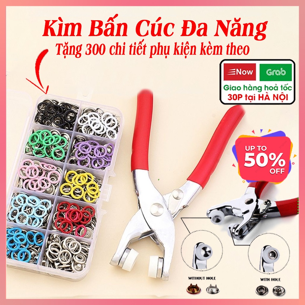 Kiềm bấm cúc thông minh- Bấm cúc khuy quần áo, bấm khoen quần áo, kiềm đa năng, kìm đa năng.