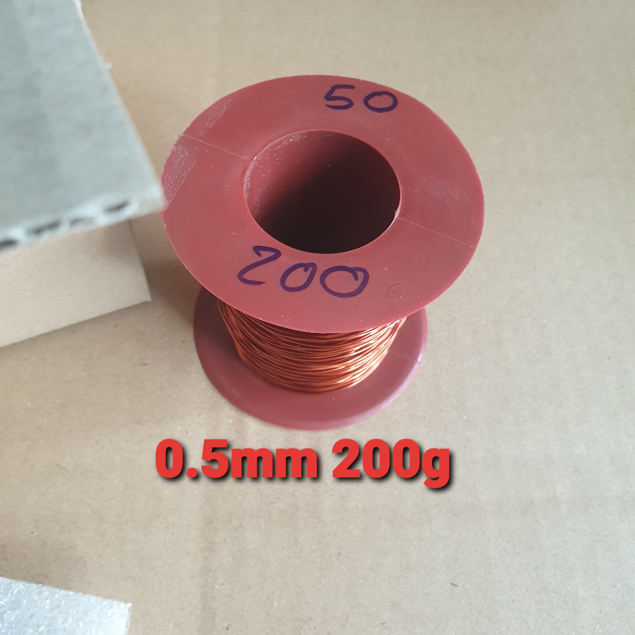 (0.5mm-200g) DÂY ĐỒNG QUẤN BIẾN ÁP KÍCH CƠ, BIẾN ÁP THƯỜNG 220V. DÂY ĐỒNG QUẤN ĐỘNG CƠ. DÂY ĐỒNG TRÁNG MEN, BỌC EMAY CÁCH ĐIỆN