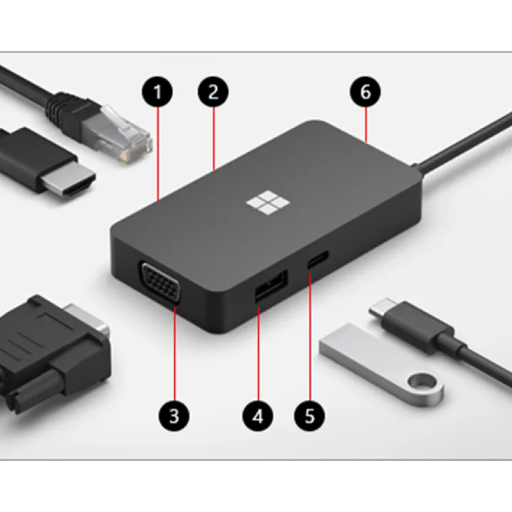 Cáp USB-c to HDMi , VGA , Mini Displayport to VGA , Lan , Travel Hub - 13