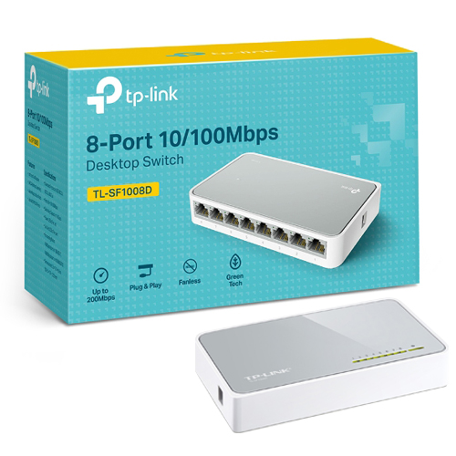 Bộ chia mạng Switch TP-Link 5 cổng hoặc 8 cổng (Model SF1005D hoặc SF1008D) LAN 10/100MMbps
