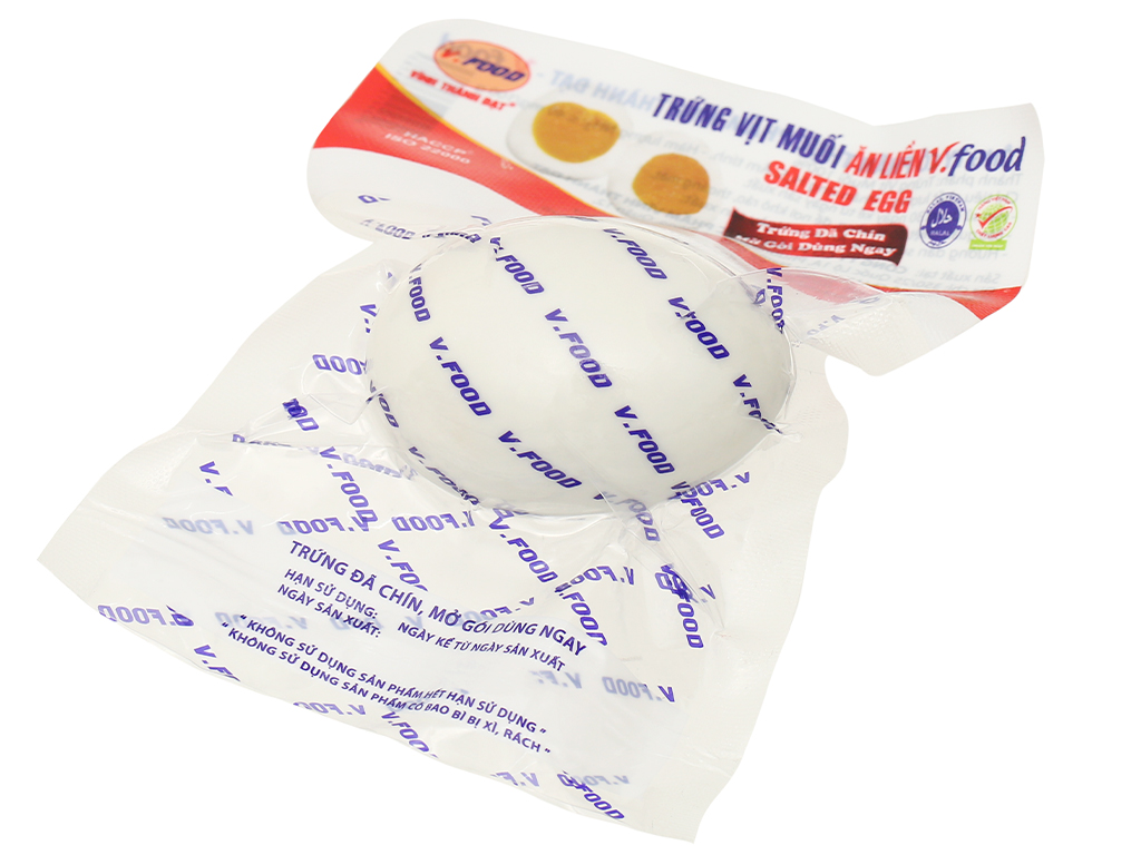 [GIÁ CỰC TỐT] Trứng vịt muối ăn liền - Vĩnh Thành Đạt (1 quả/bịch)