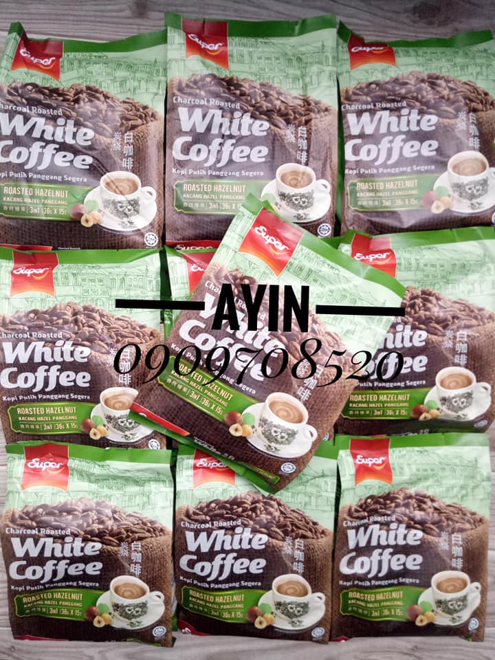 [HCM]( Bao Bì Mới ) Cà Phê Trắng Super Vị Hạt Dẻ - Super White Coffee Hazelnut Malaysia