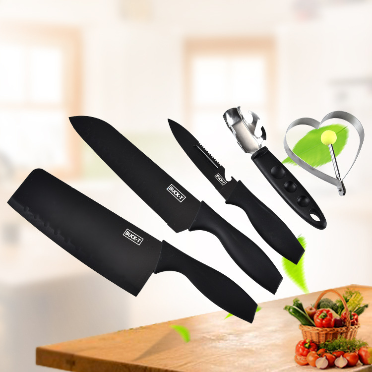 BỘ DAO 5 MÓN BUCK BLACK CAO CẤP