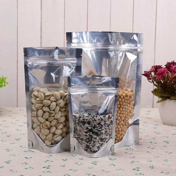 1kg Túi Zip Bạc Nhiều Size / Zipper 1 Mặt Bạc