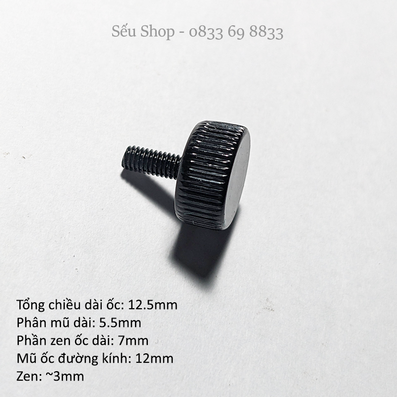 Ốc vặn tay cho case máy tính mặt kính - giá lẻ 1 chiếc