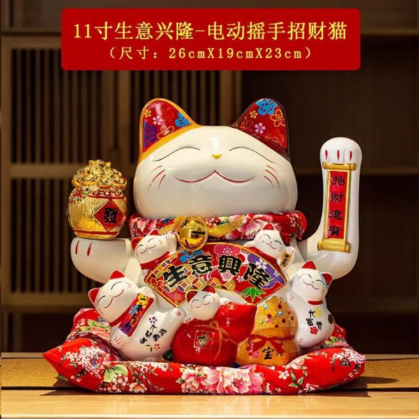 Mèo thần tài thiên kim vạn lượng 14in cao 35cm giá sỉ Lh 0388822838
