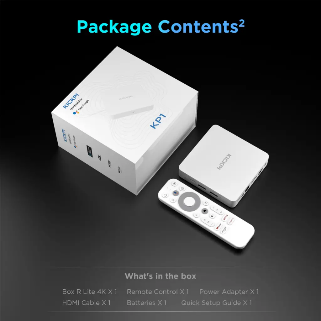 Android TV Box KICKPI KP1  AndroidTV, Netflix, RAM 2G/32GB