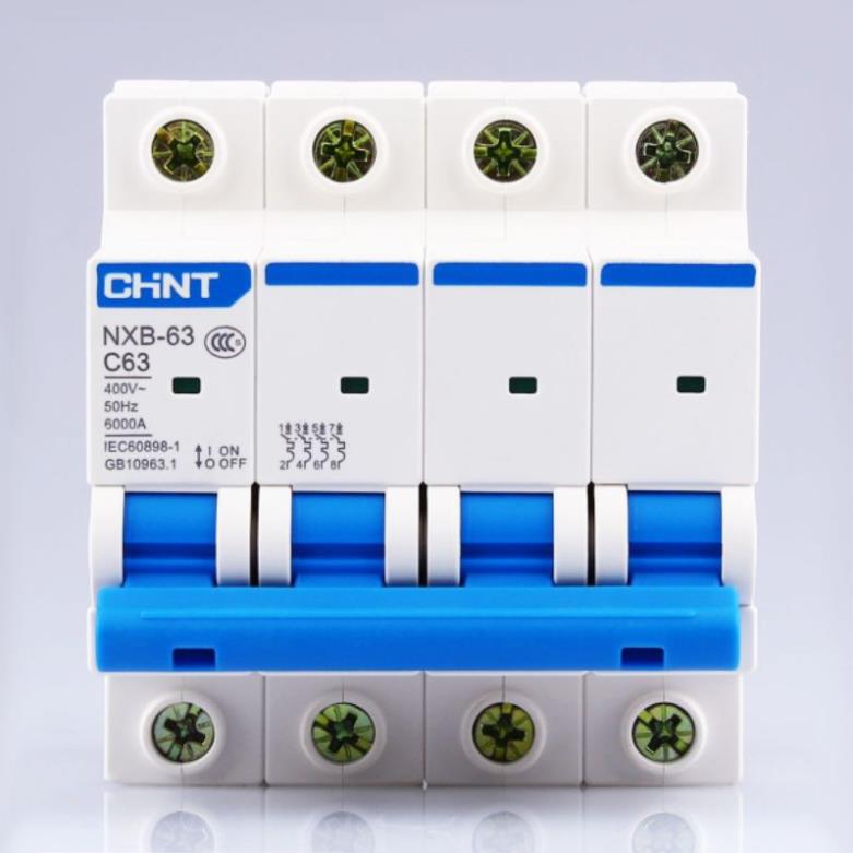 Aptomat 63a 4P chint Attomat 4 cực