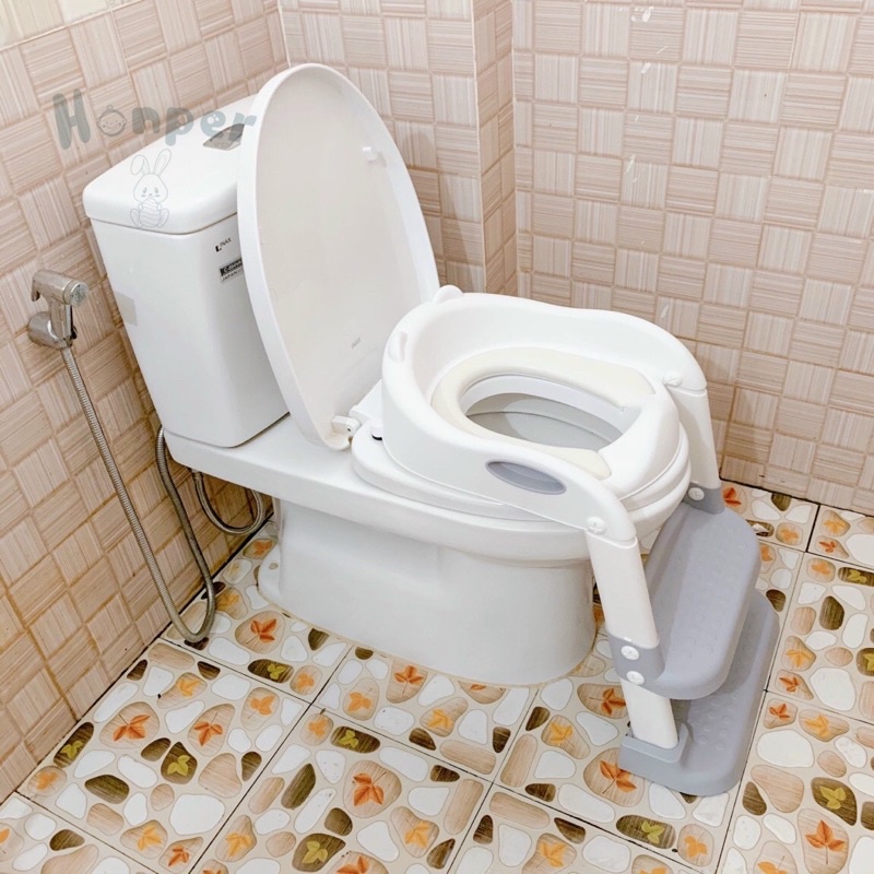 Thang bô 2 bậc gấp gọn chính hãng honper cho bé