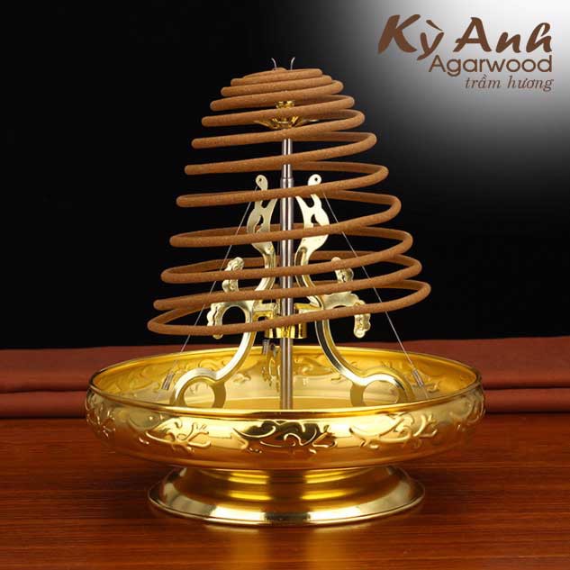 [HCM]Đế Cắm Nhang Vòng Hợp Kim Đồng Dùng cho nhang 24h - DCN071