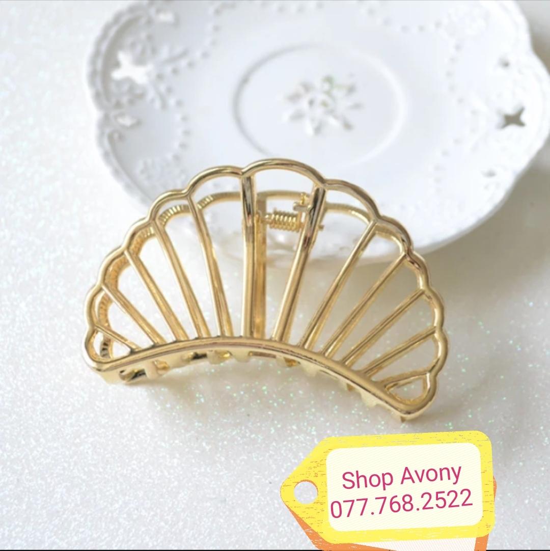 [HCM]Kẹp tóc bán nguyệt đính ngọc trai