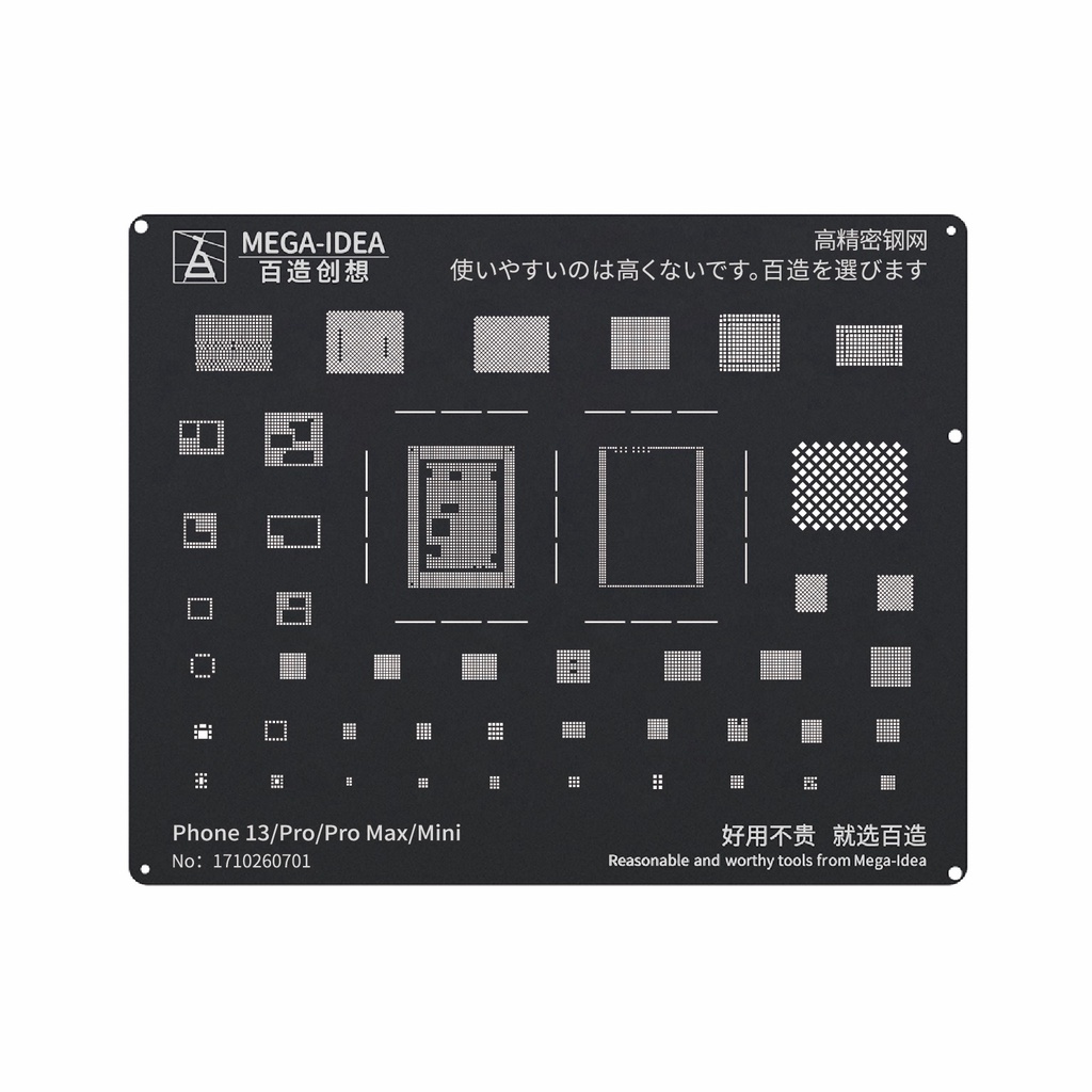Vỉ làm chân mega idea đủ mã ic cho ip 6g - 13prm