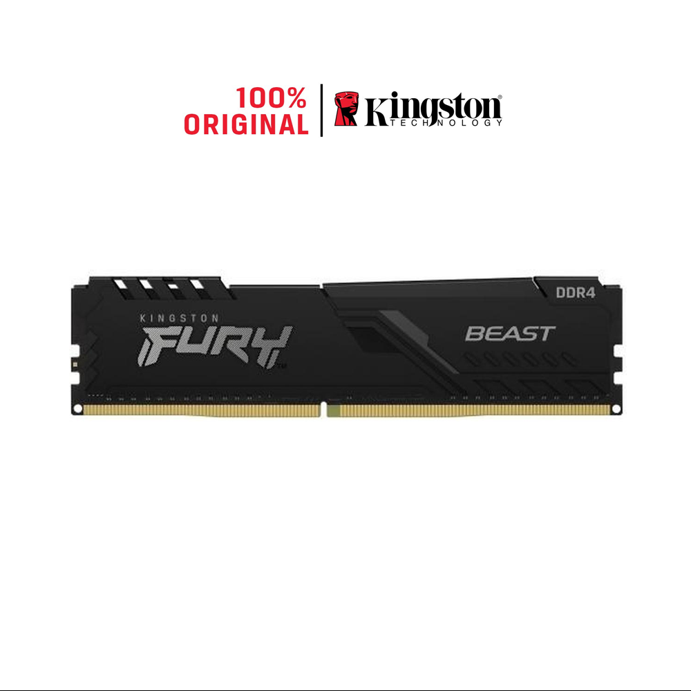 Ram pc kingston fury beast black 8gb 2666mhz ddr4 kf426c16bb/8