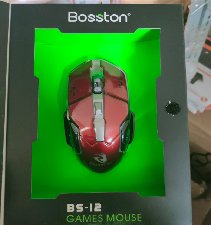 [HCM]Chuột game thủ đèn led có dây Bosston BS-12 DPI 2400