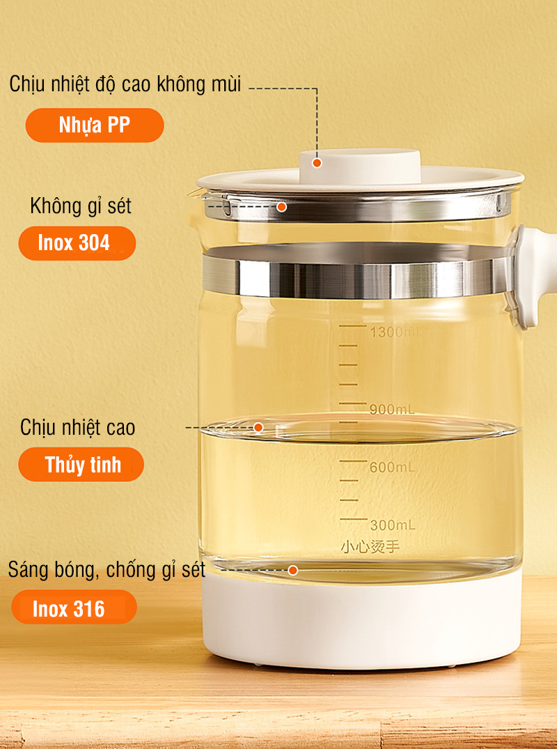 Ấm đun nước pha sữa cho bé