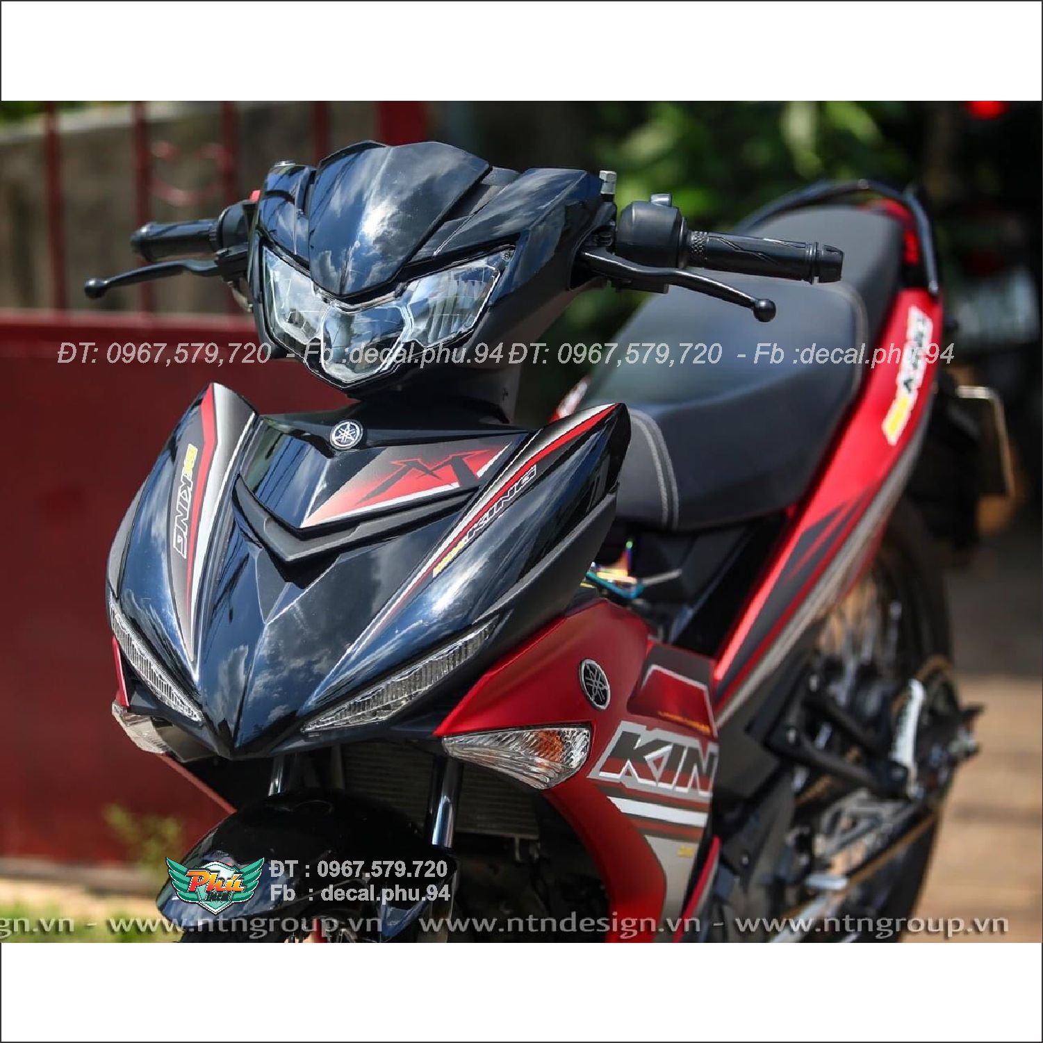 Tem Rời Exciter 150 Mx King đỏ đen (a)