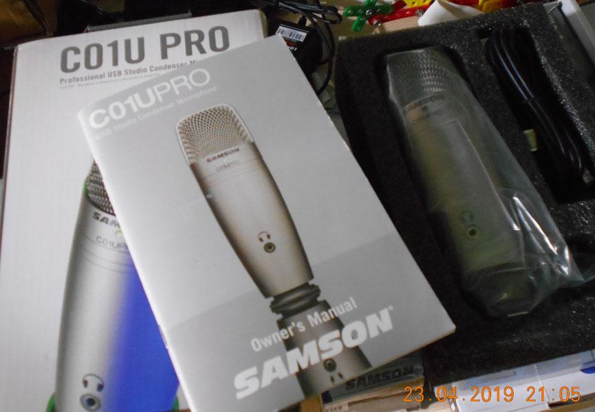Mic thu âm Samson C01U Pro USB Studio Condenser (Silver)