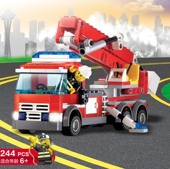 Bộ Xếp Hình Xe Cứu Hỏa- 244 Chi Tiết