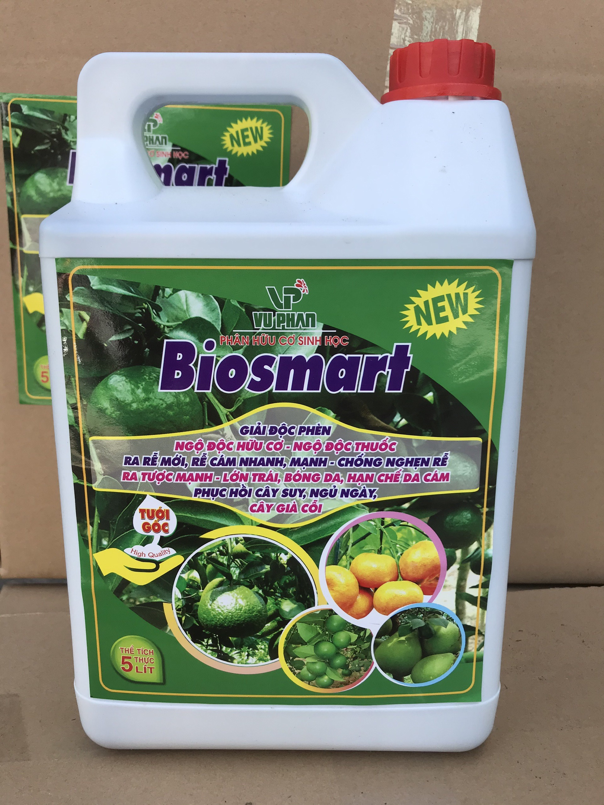 Phân hữu cơ tưới gốc giải độc phèn Tăng pH đất can 5 lít
