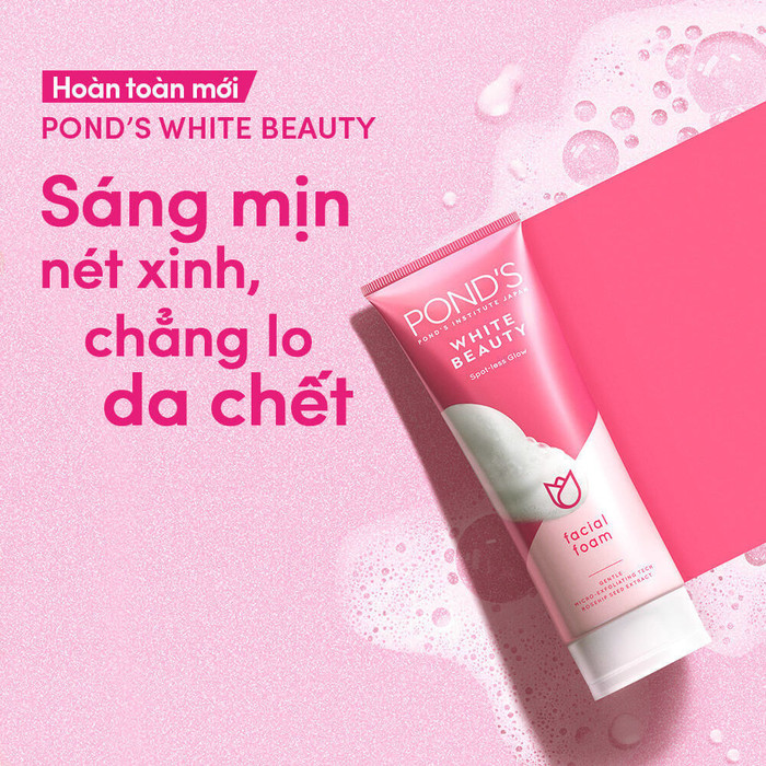 Sữa rửa mặt sáng da Ponds White Beauty 100g