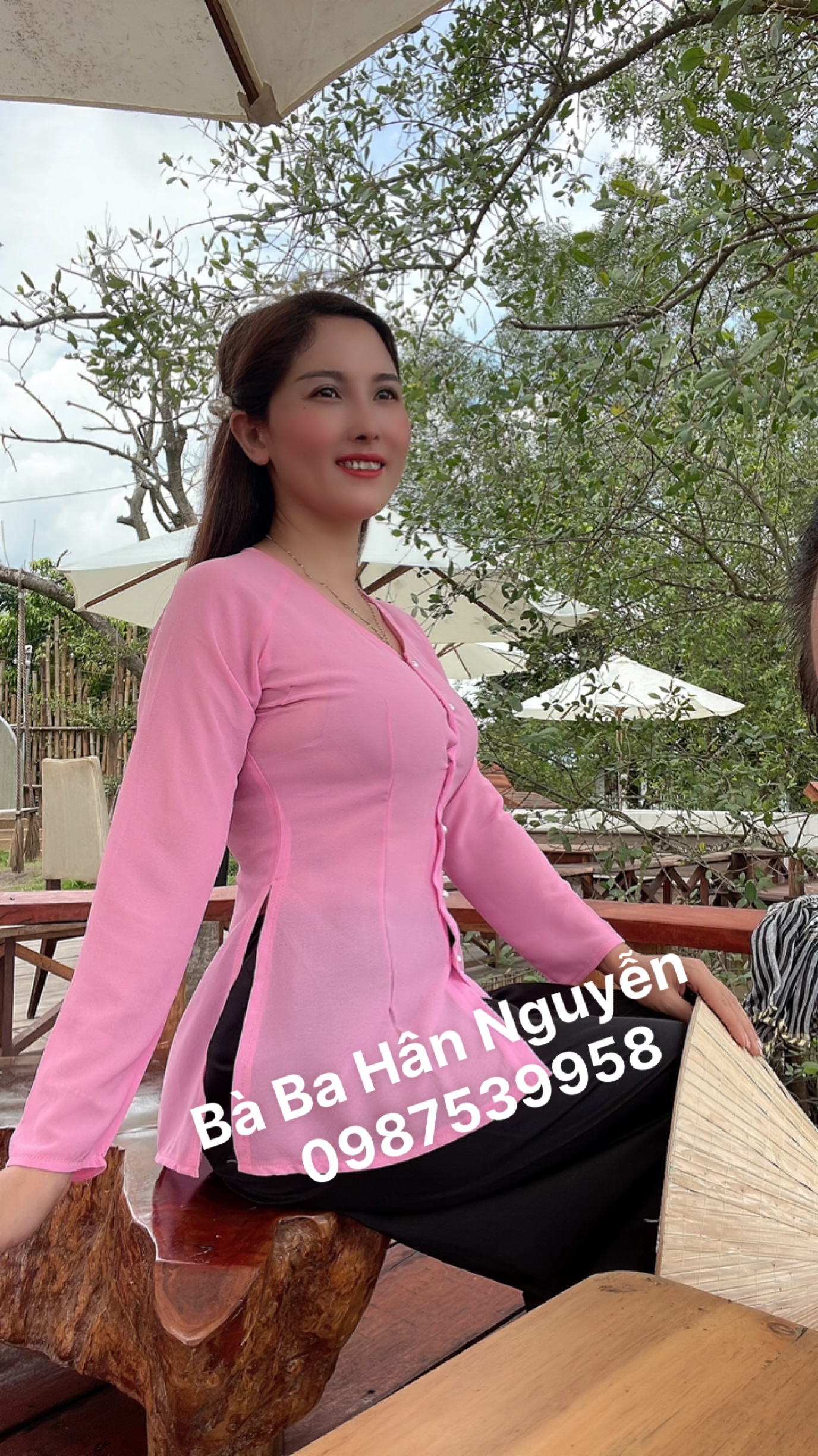 ÁO BÀ BA LUA CỔ TIM ( ÁO LẼ )
