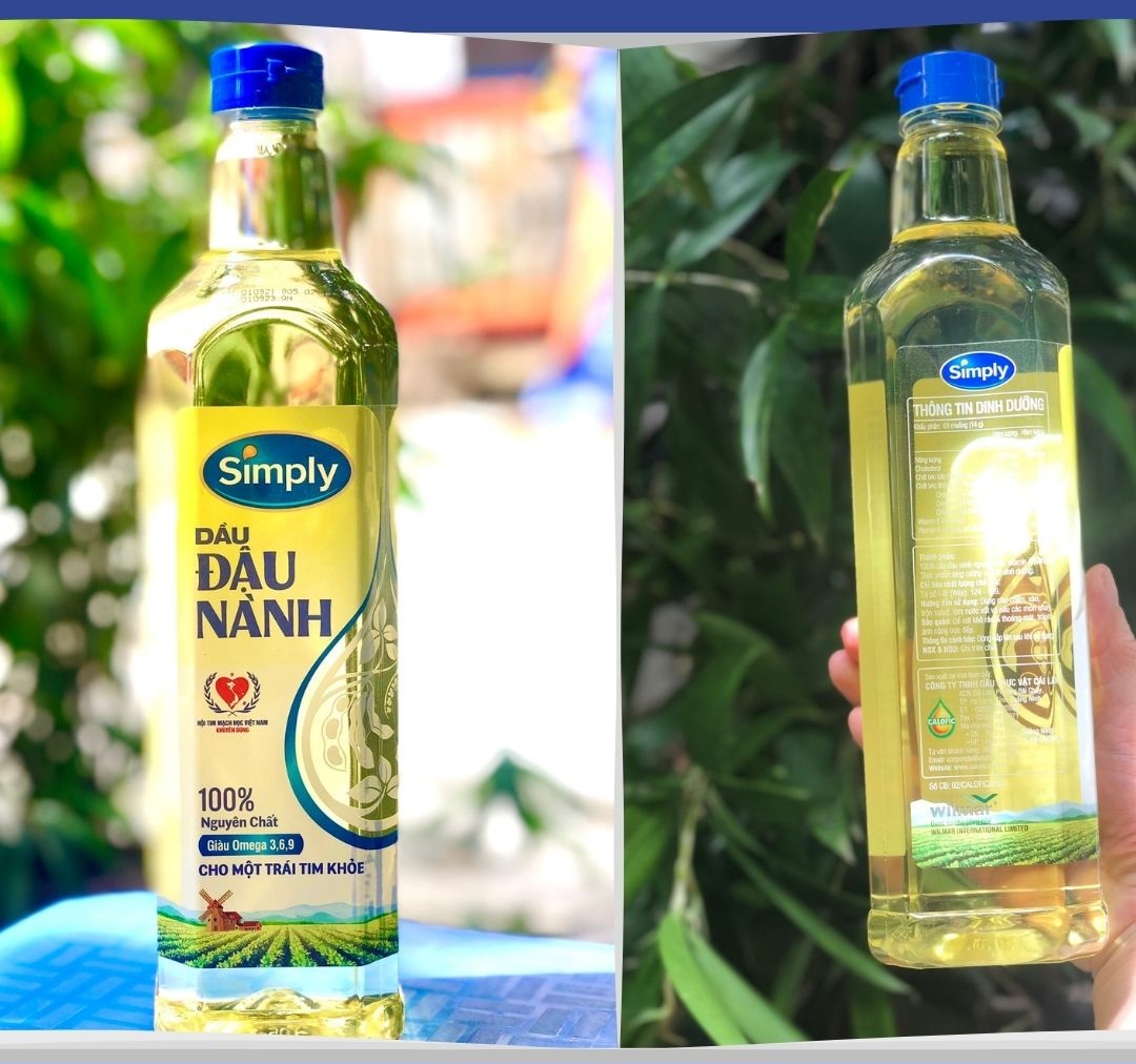 Dầu đậu nành simply chai 1lit